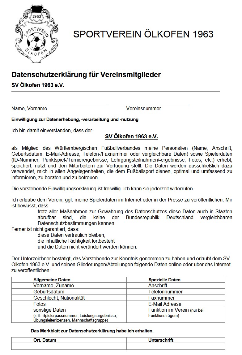 Datenschutzerklärung